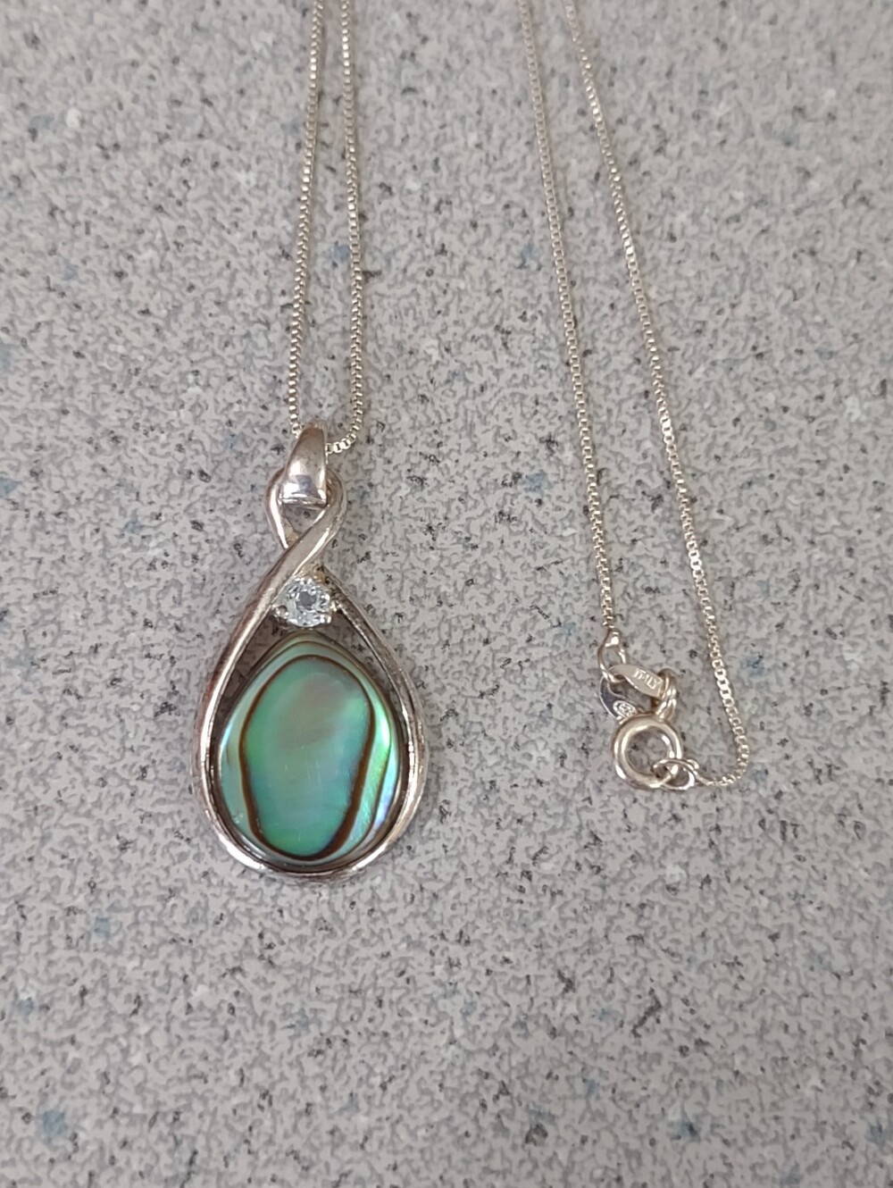 Final Price!*Sterling Abalone Necklace